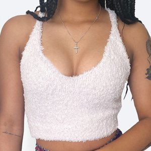 Powder Pink Cropped Lounge Top